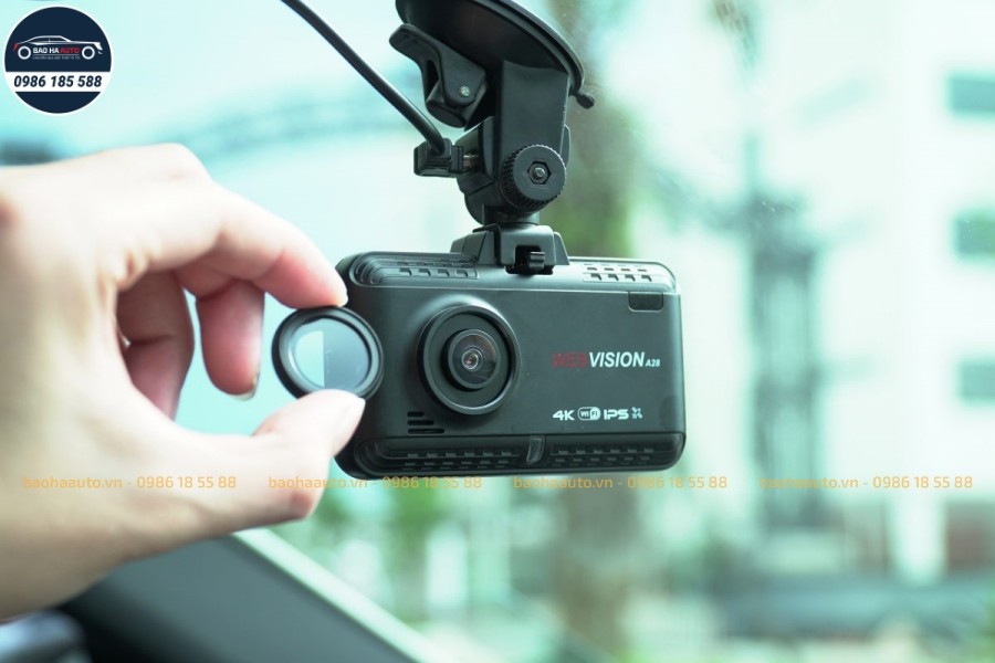 Webvision A28 – Camera hành trình 4K GPS và cảnh báo an toàn