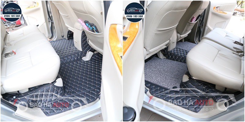 Thảm lót sàn ô tô da công nghiệp cho xe Toyota (cao cấp, giá rẻ)