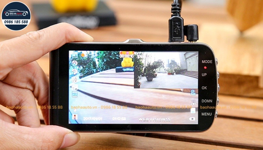 Webvision S5 – Camera hành trình ghi hình trước sau chính hãng