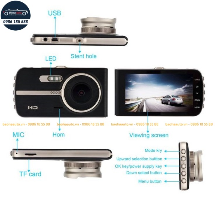 Webvision S5 – Camera hành trình ghi hình trước sau chính hãng