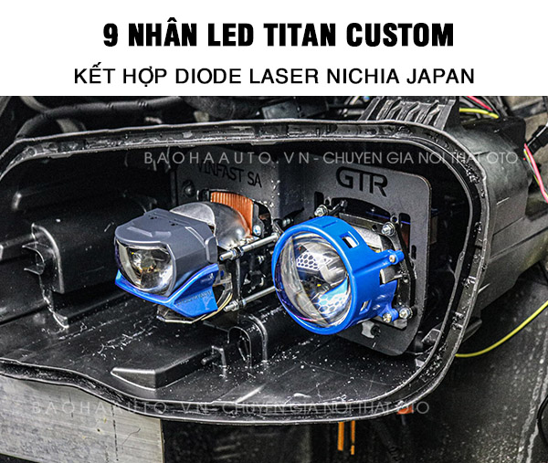 Bi Laser Titan Platinum 6+3 Nhiệt Màu 5500k Chính Hãng