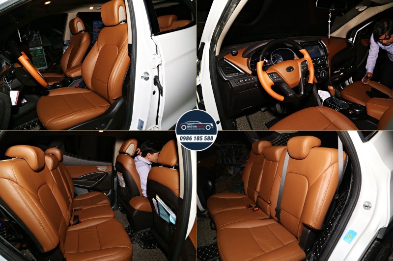 Bọc ghế da ô tô Hyundai – chất liệu da thật 100% (da tự nhiên)