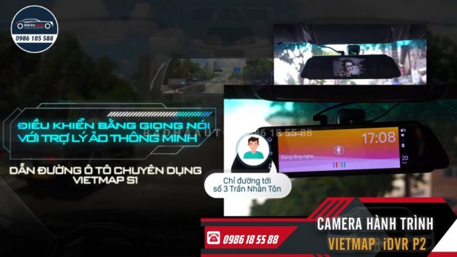 Camera hành trình ô tô Vietmap iDVR P2 – Báo giá lắp đặt chi tiết