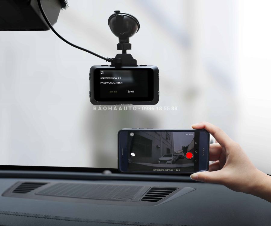 Camera hành trình ô tô Webvision A18 (cảnh báo cực nhạy + ghi hình 2k)