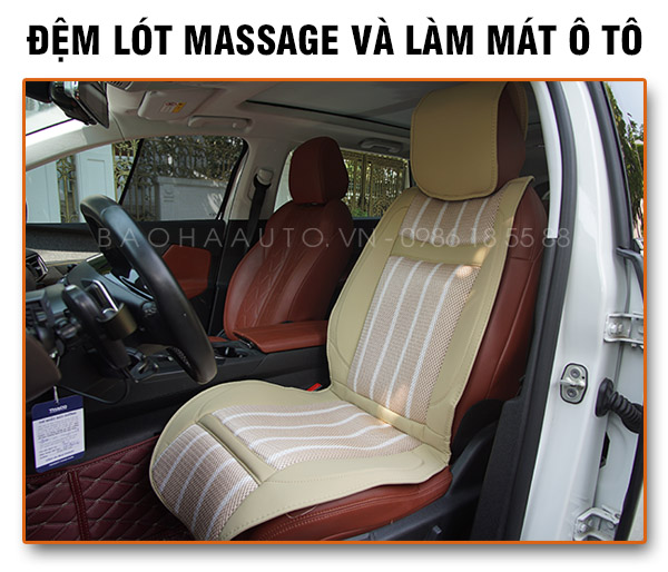 Đệm lót ghế ô tô massage và làm mát cao cấp