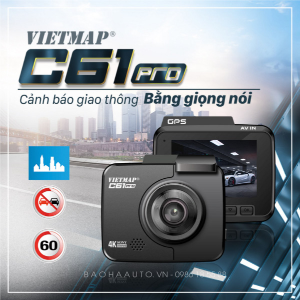 Giá Camera Hành Trình Vietmap C61 Pro Cảnh Báo Giao Thông
