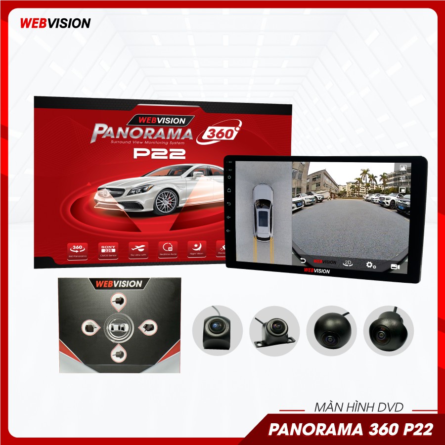 Giá Màn Hình Webvision Panorama 360 P22 Liền Camera 360 Độ