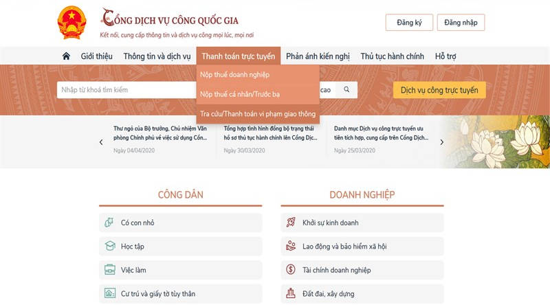 Hướng dẫn nộp phạt vi phạm giao thông ngay tại nhà