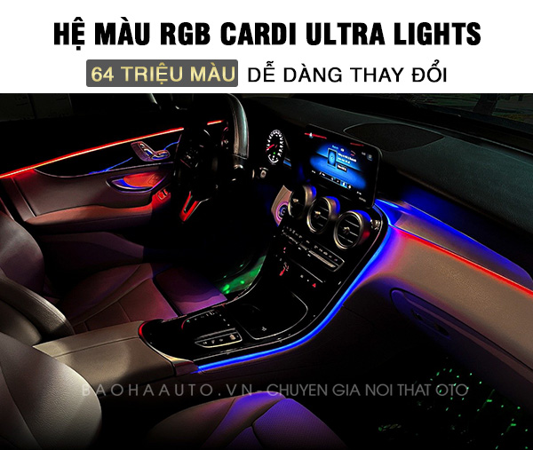 Led Viền Nội Thất Cardi Ultra Lights 64 Triệu Màu Chính Hãng