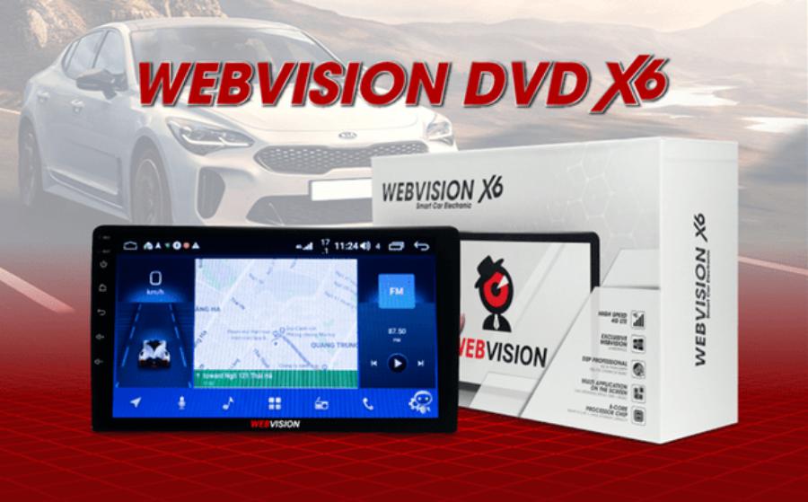 Màn hình DVD Android ô tô Webvision X6 chính hãng