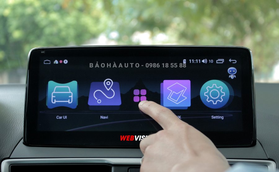 Màn hình ô tô DVD Webvision Mazda 3 chạy 2 hệ điều hành song song