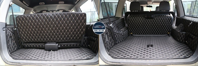 Thảm lót cốp ô tô da carbon 5D xe FORD cao cấp (giá rẻ, đẹp)