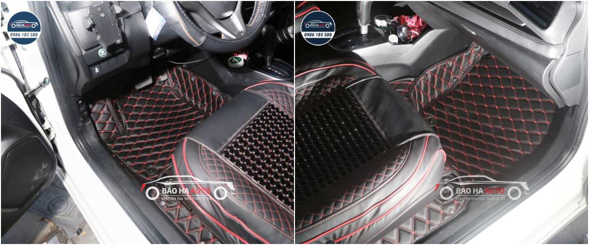 Thảm lót sàn ô tô da carbon cho xe Honda cao cấp (mẫu đẹp, giá rẻ)