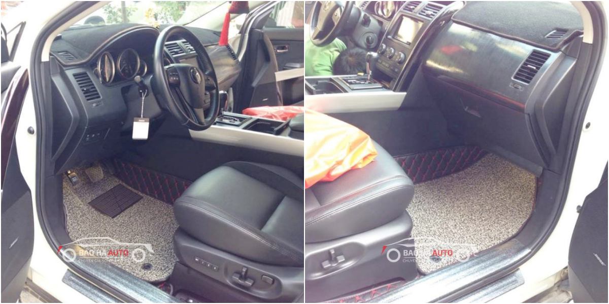 Thảm lót sàn ô tô da công nghiệp cho xe Mazda (100% da cao cấp)