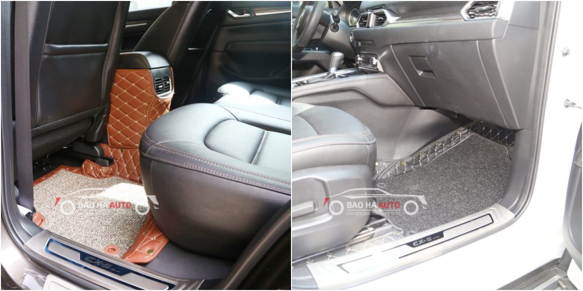 Thảm lót sàn ô tô da công nghiệp cho xe Mazda (100% da cao cấp)