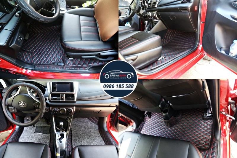 Thảm lót sàn ô tô da công nghiệp cho xe Toyota (cao cấp, giá rẻ)