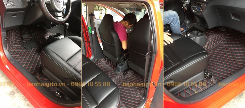Thảm lót sàn ô tô da công nghiệp cho xe Toyota (cao cấp, giá rẻ)