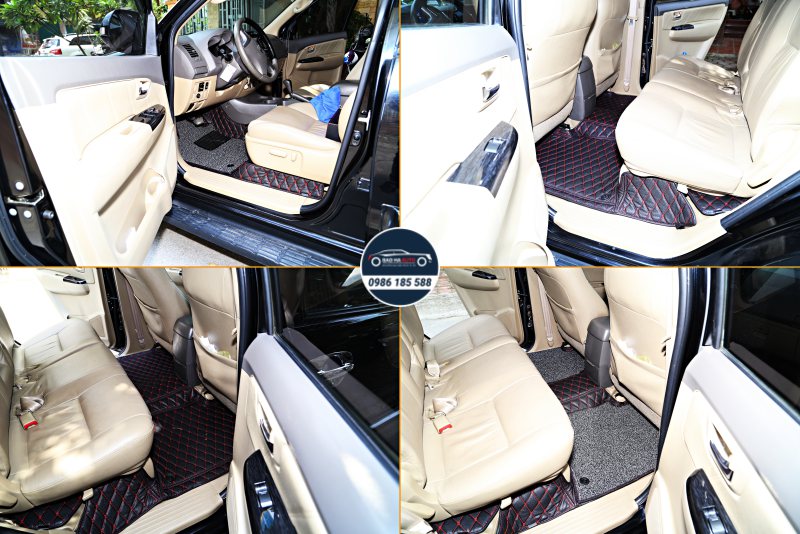 Thảm lót sàn ô tô da công nghiệp cho xe Toyota (cao cấp, giá rẻ)