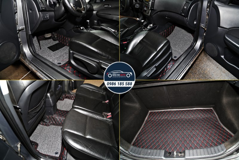 Thảm lót sàn ô tô da công nghiệp cho xe Hyundai (sang trọng, giá rẻ)